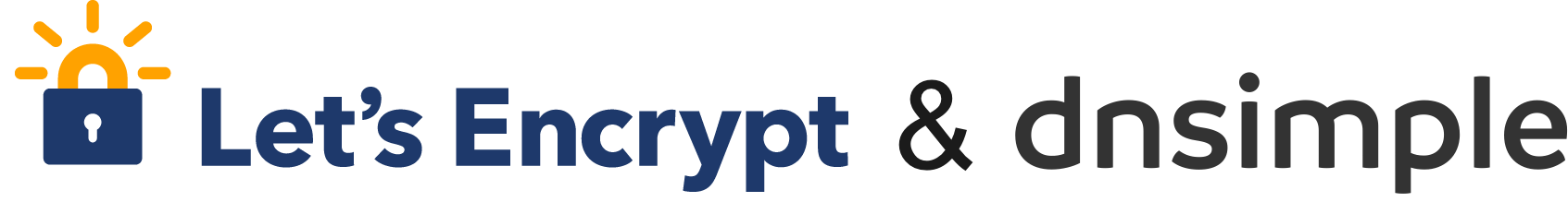 letsencrypt and dnsimple logos together